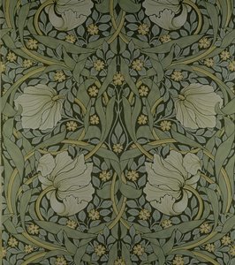 Pimpernel wallpaper design, 1876 by William Morris